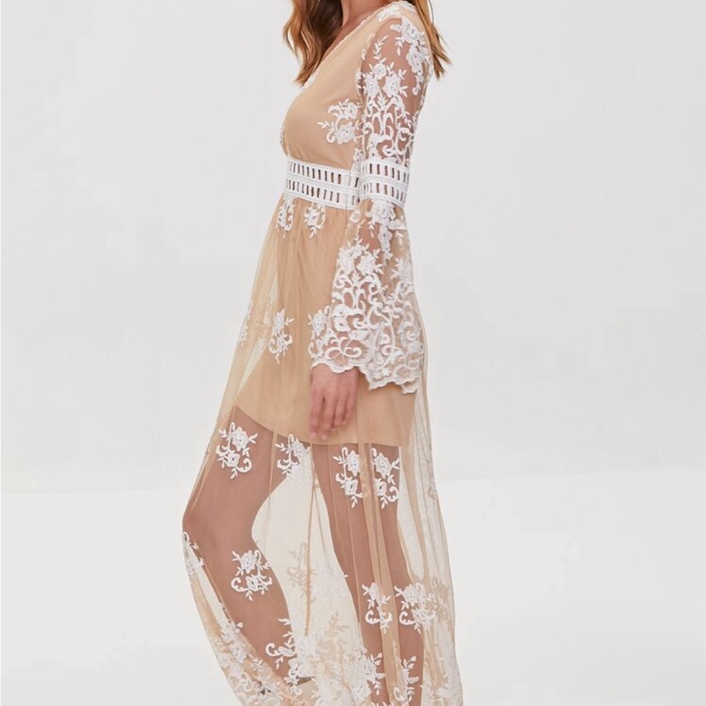 Crochet Lace Maxi Dress